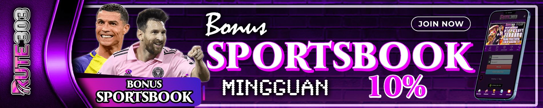 CASHBACK MINGGUAN SPORTSBOOK 10%